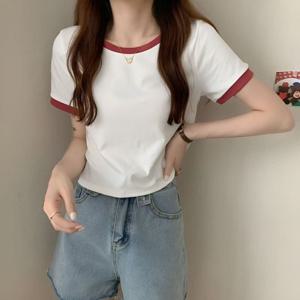 [에이치플러스몰]크롭 봄옷 무지 여성의류 US C-240622