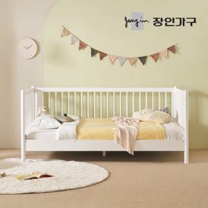장인가구 뉴피터 SE0 어린이 원목 저상형 데이베드 오픈형 침대 SS +본넬유로탑