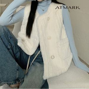 ATMARK 부클페이크퍼베스트_AA39VT018G