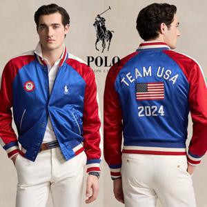 폴로 랄프로렌 17823011 남자 팀 USA 새틴 케주얼 자켓