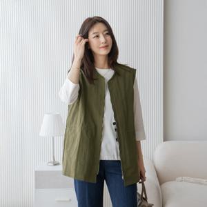 엄마옷 마담4060 세온시보리롱조끼 엄마조끼 -ZVE2503006-