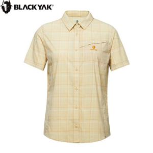 [블랙야크]여성 여름 올라운더 체크 셔츠 경량 스트레치 반팔 셔츠 1BYYSMU502YS