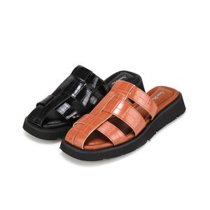 [본사운영] [바바라]세븐플로어 애나멜 스퀘어토 뮬 여성블로퍼 3.5cm_SFI332