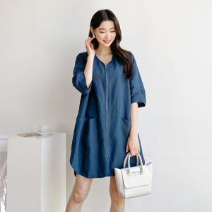 나야홍 / 빅사이즈 506 클립노카라썸머사파리 DIRE278