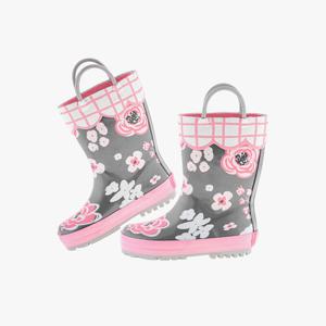 [스테판조셉] 프린티드 레인부츠 차콜플로럴