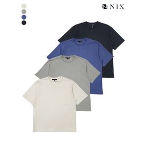 [닉스][NIX]유니)가슴 포켓 세미오버핏 티셔츠(FNQMCTR702P)