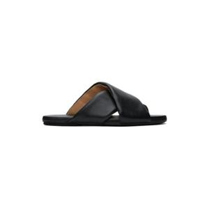 25 FW 마르셀 남성 블랙 스판시아타 샌들 241349M234000