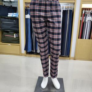 [루이까스텔]남성 양옆울밴드 체크 바지 3MRPT073E_OD