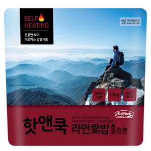 핫앤쿡 라면애밥 불짬뽕 비화식 발열도시락 등산도시락 간편식