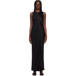 AMI Paris 원피스 블랙 스트레이트 맥시 드레스 251482F055002