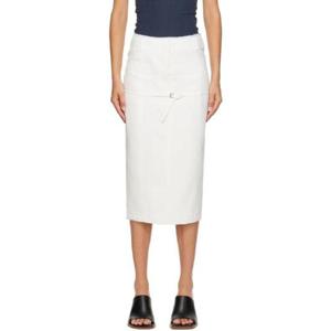 쟈크뮈스 스커트 화이트 르 슈슈 라 주프 카라코 미디 스커트 232553F092003