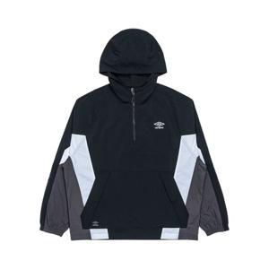 엄브로 팝러쉬 컬러블럭 후드 아노락 UQ123CWT31BLK