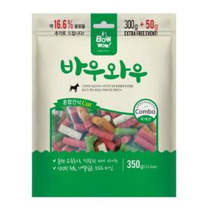 바우와우 혼합Cut 350g 강아지간식 강아지영양간식 반려동물간식 애견간식 영양간식
