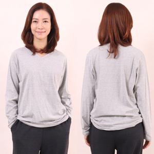 [아이우먼]빅사이즈브이면티 6799L409 데일리강연코튼티 WW