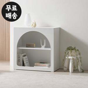 허밍 2단 선반 수납장 거실 선반 미니 아치형/800