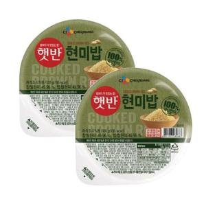 [CJ제일제당] 햇반 100% 현미로 지은 밥 130g 24개