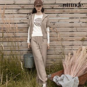 엔니튜드 25FW 후드 니트 재킷+팬츠 셋업