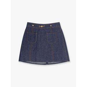 [CELINE] 라프리마 여성 스커트 데님 trapeze 미니 RJ0330842 07IA Grigio /12