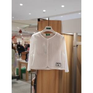 베네통키즈6 8부 레이스 가디건 QAKC09531 25SS