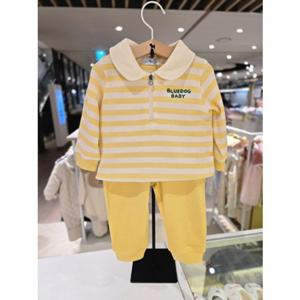 [블루독베이비] 25 FW(YE)와플상하세트(45A7067207)등원 출산 백일 돌 선물 조카 아가옷 유아 (45A7067207)