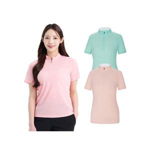 [콜핑] 여성 여름 하이쿨 집업 반팔 등산 티셔츠(여) KVT4901W