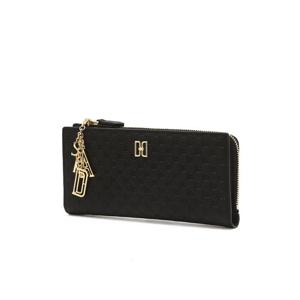 [닥스핸드백][선물포장+쇼핑백] [DCWA5F528BK] [LOUIS DD] 블랙 DD로고 소가죽 슬림 장지갑