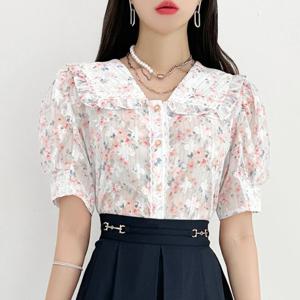 [금찌] 마리 플라워 블라우스 ST7579B