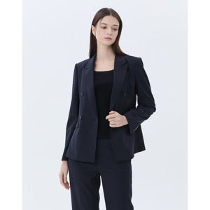 질스튜어트 뉴욕 여성 24SS BEST스테디셀러네이비 단색 울혼방 긴팔자켓 WJJA4B300N2