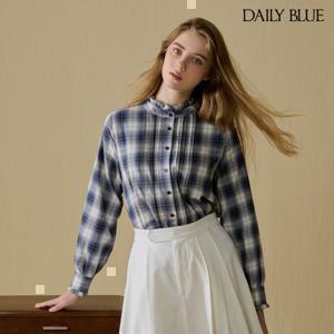데일리블루 25FW 코튼100% 프릴 블라우스 3종