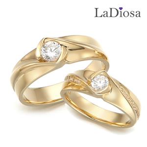 라디오사 18K 커플링 세트 G18D2-9776OR 남여한쌍