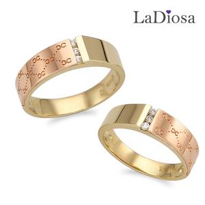 라디오사 18K 커플링 LK18NG-1285RO 남녀한쌍세트