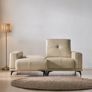 스코나 더스빌 하이브리드 레더 모션 슬라이딩 무빙 침대 3인 리클라이너 소파