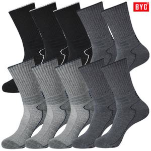 BYC발바닥쿠션파일스포츠장목양말10켤레SMS1128