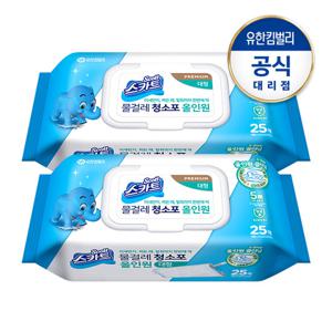 [스카트] 물걸레청소포 올인원 표준형 25매 x 2팩