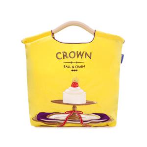 볼앤체인 엘로우 스트로베리 케이크 미디엄 에코백 30104375 Str