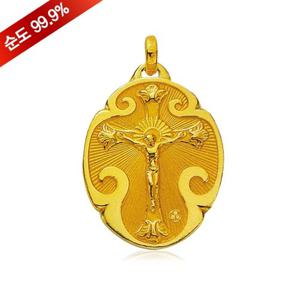 [골드모아]순금 십자가 펜던트 18.75g 24k [8203]