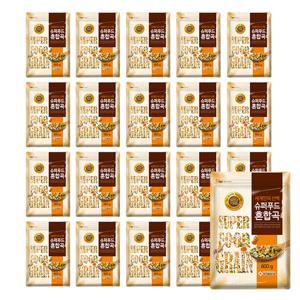 최신도정 슈퍼푸드 혼합곡 800gx20봉 진공압축 소포장 17곡 귀리 렌틸콩 병아리콩 잡곡