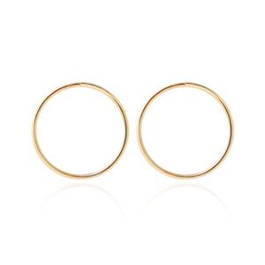 [메리그린] 14K 골드 베이직 링 귀걸이 14mm G819