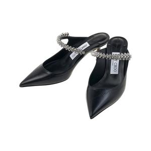[지미추] 여성 빙 크리스탈 스트랩 뮬 BING 65 EBK BLACK