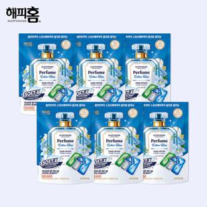 [유한양행] 해피홈 파워캡슐 올인원 소프트엑스 코튼블루 세탁세제 30입x6팩