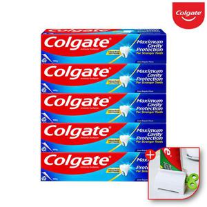 콜게이트 colgate 미국 고불소 잇몸 시린이 충치 불소 레귤러 치약 100gx5개+치약짜개