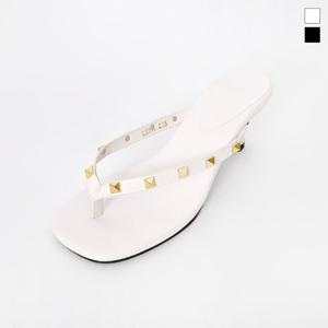 미르바네스슈즈 골드메탈 쪼리 뮬_5.5cm
