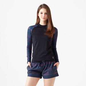 베이직엘르 여성 나그랑 래쉬가드 비치반바지 상하세트 BEL-R290K+BEL-R291K