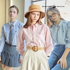 [매장동일 정품][비버리힐즈폴로클럽]25SS 남녀공용 스트라이프 셔츠 3종