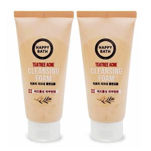 해피바스 티트리아크네 클렌징폼150g(2개) 클렌징폼 폼클렌징 세안 세수 세면 샤워 목욕 위생 청결 딥클린