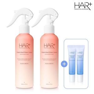 [헤어플러스] [2+2] 단백질 본드 퍼퓸 헤어미스트 워터에센스 모던피치 200ml 2개 + 단백질앰플 15ml 2개