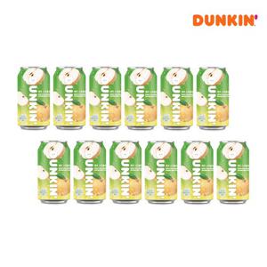 [던킨] 제로 스파클링 배 350ml x 12개