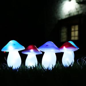 블랙벅 태양광 정원등 방수 LED 버섯등 3개 1세트 정원조명 경관조명 led야외등 야외조명 야외태양광정원등