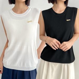 데일리 썸머 골지니트 2컬러 여름니트소재 찰랑찰랑