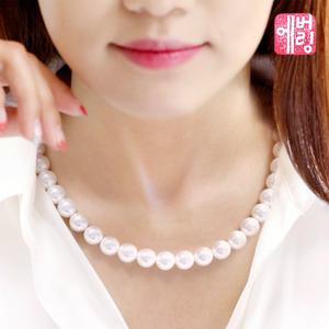 그레이스펄 10mm 진주 비드 목걸이_HONPR10